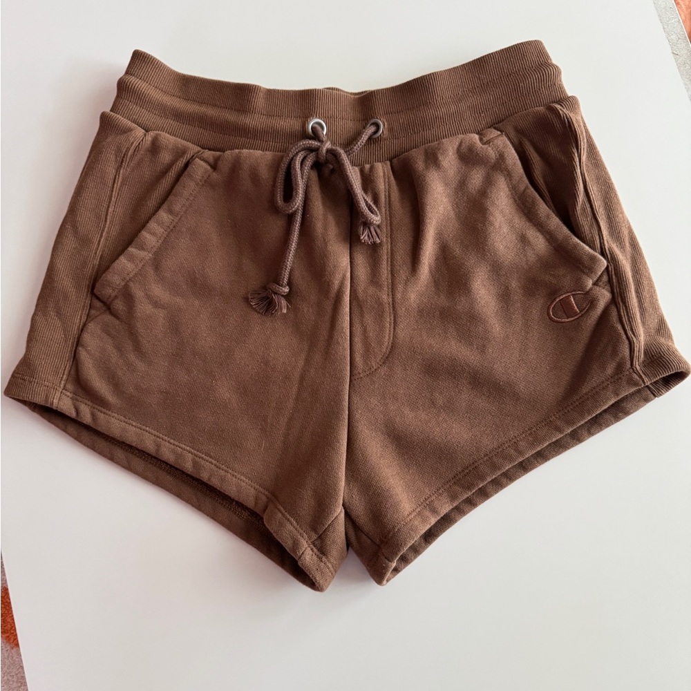 Champion Reverse Weave Brown Tie Shorts